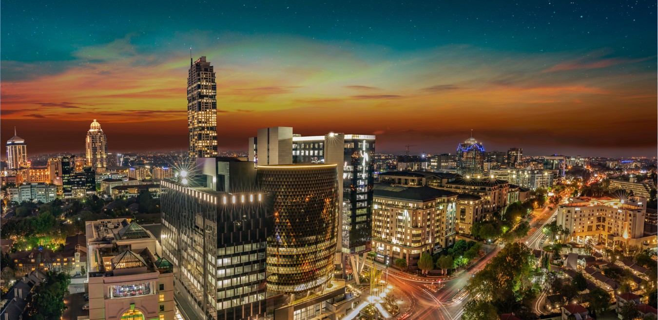 Sandton, Johannesburg at night